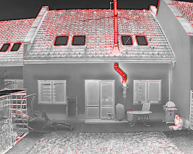 Termofotografie budovy